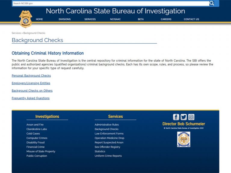 North Carolina Background Check